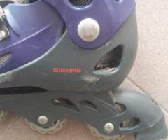 Pattini Biemme in linea regolabili in misura piede da 37 a 40 in buono stato. - 2