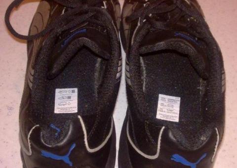Scarpe da ginnastica Puma misura 46 in morbida pelle nera - 2/4