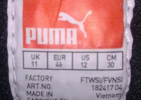 Scarpe da ginnastica Puma misura 46 in morbida pelle nera - 4/4